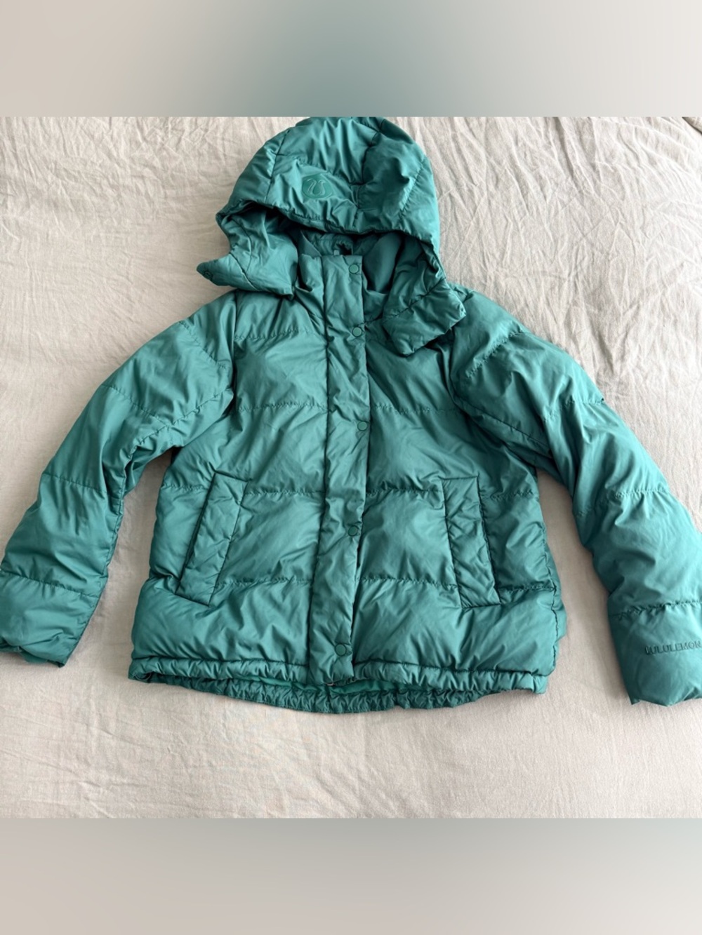 lululemon athletica Green Puffer down-fill Jacket